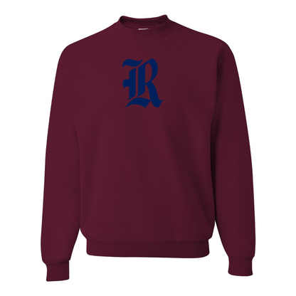 Men's Rice Owls Logo  JERZEES NuBlend Crewneck Sweatshirt