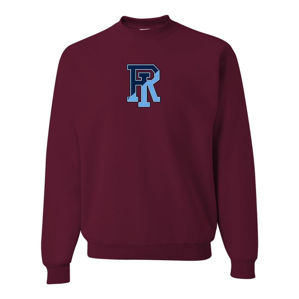 Men's Rhode Island Rams Logo JERZEES NuBlend Crewneck Sweatshirt