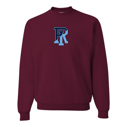 Men's Rhode Island Rams Logo JERZEES NuBlend Crewneck Sweatshirt