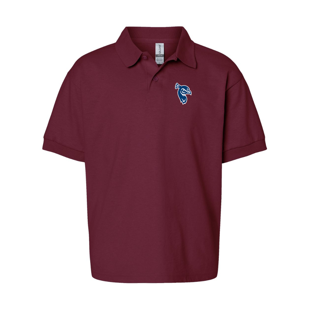 Youth Saint Peters Peacocks Logo Gildan Dry Blend Jersey Polo