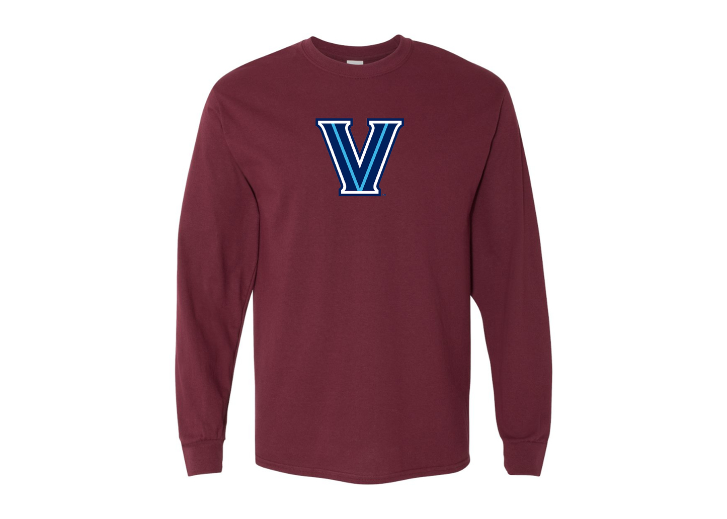 Men's Villanova Wildcats Gildan Heavy Cotton Long Sleeve T-Shirt