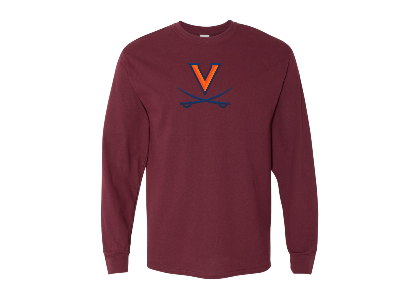 Men's Virginia Cavaliers Gildan Heavy Cotton Long Sleeve T-Shirt