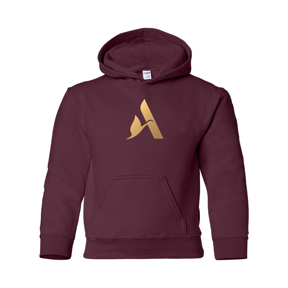 Youth Accor Golden Logo Gildan Heavy Blend  Hooded Sweatshirt