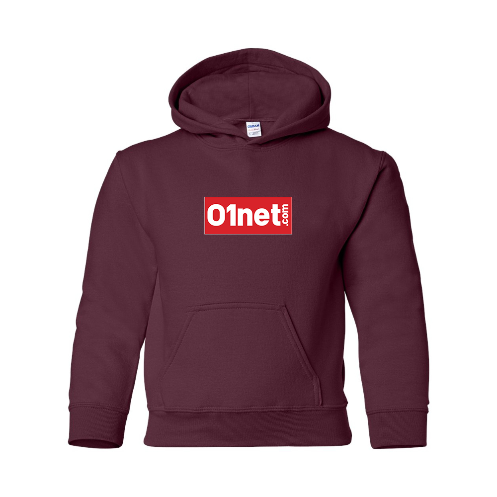 Youth 01net Logo Gildan Heavy Blend  Hooded Sweatshirt