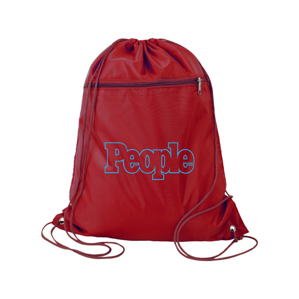 People Magazine Logo Q-Tees - Polyester Cinchpack