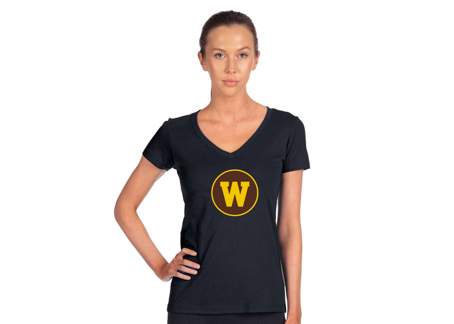 Women's Western Michigan Broncos Next Level V-Neck T-Shirt