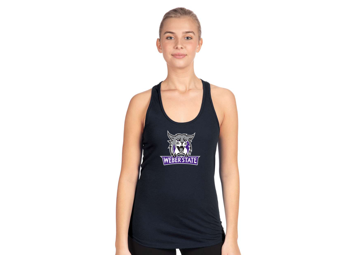 Women's Weber State Wildcats Next Level Ideal Racerback Tank