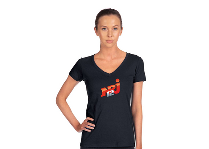 Women's  NRJ 12 Logo Next Level V-Neck T-Shirt