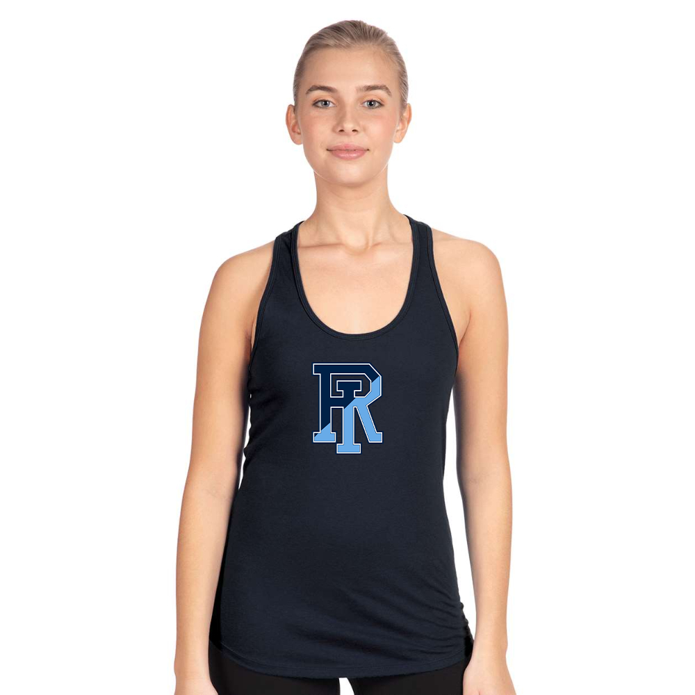 Women's Rhode Island Rams Logo Next Level Ideal Racerback Tank