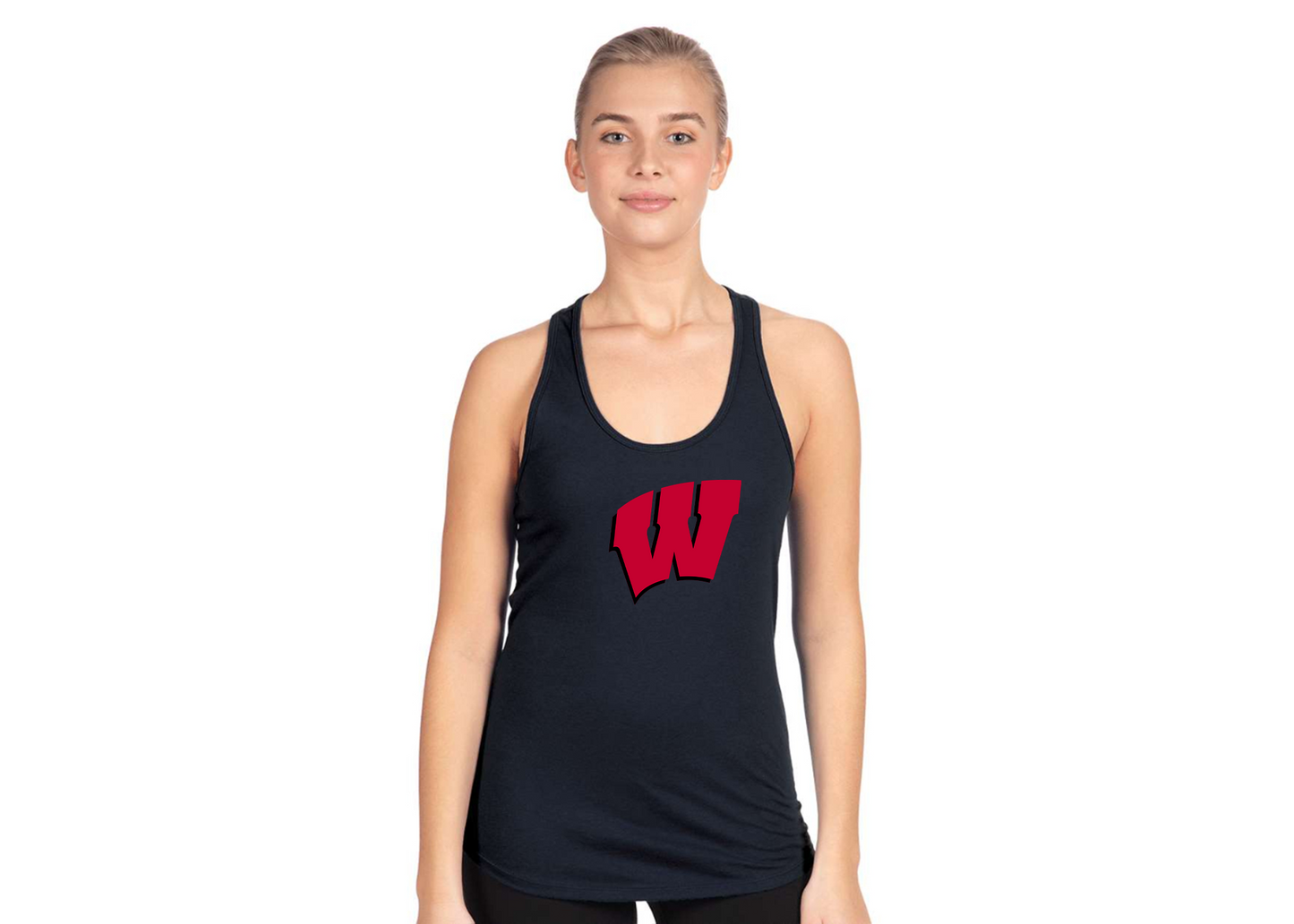 Women's Wisconsin Badgers Next Level Ideal Racerback Tank