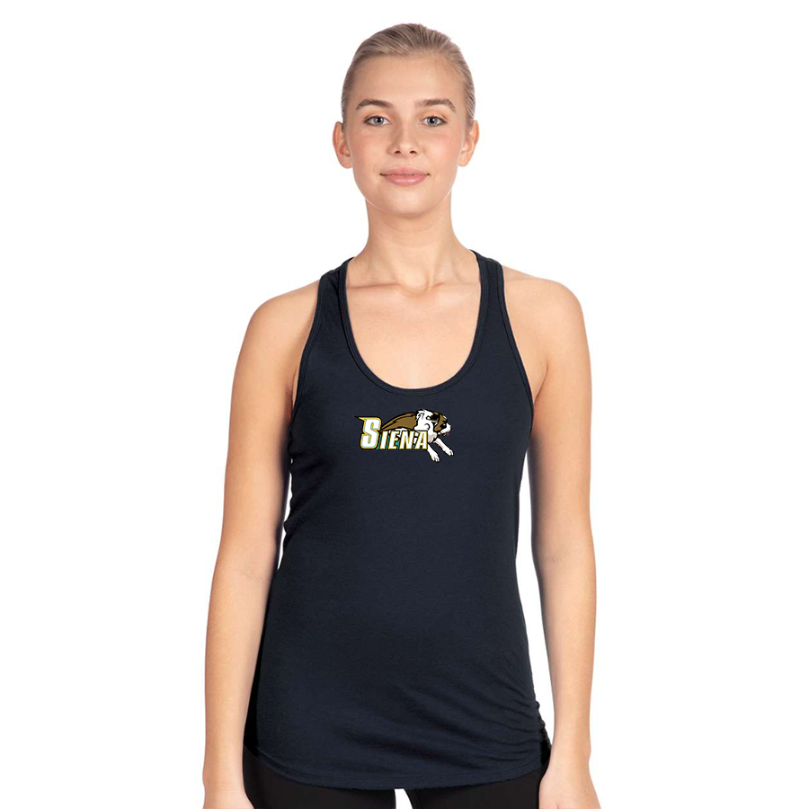 Women's Siena Saints Logo Next Level Ideal Racerback Tank
