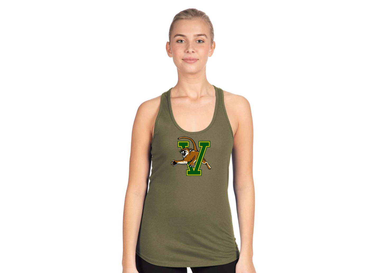 Women's Vermont Catamounts Next Level Ideal Racerback Tank