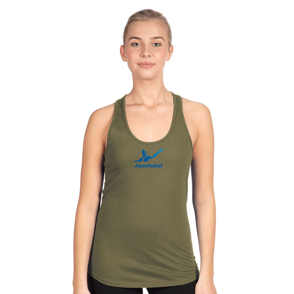 Women's AkzoNobel Logo Next Level Ideal Racerback Tank