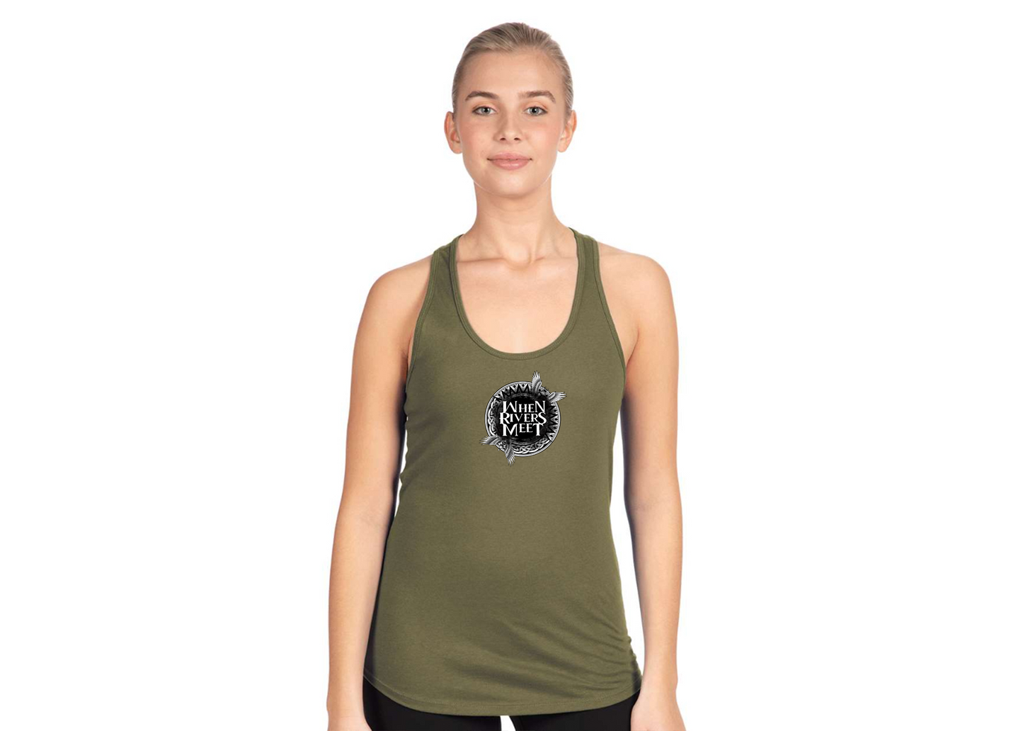 Women's When Rivers Meet Next Level Ideal Racerback Tank
