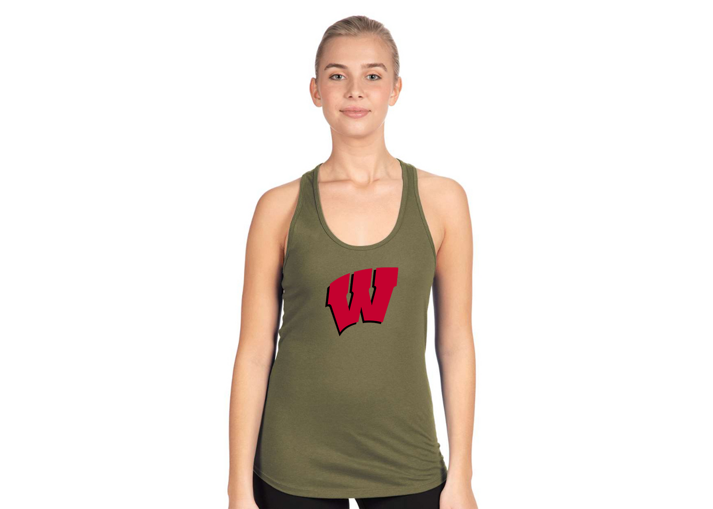 Women's Wisconsin Badgers Next Level Ideal Racerback Tank