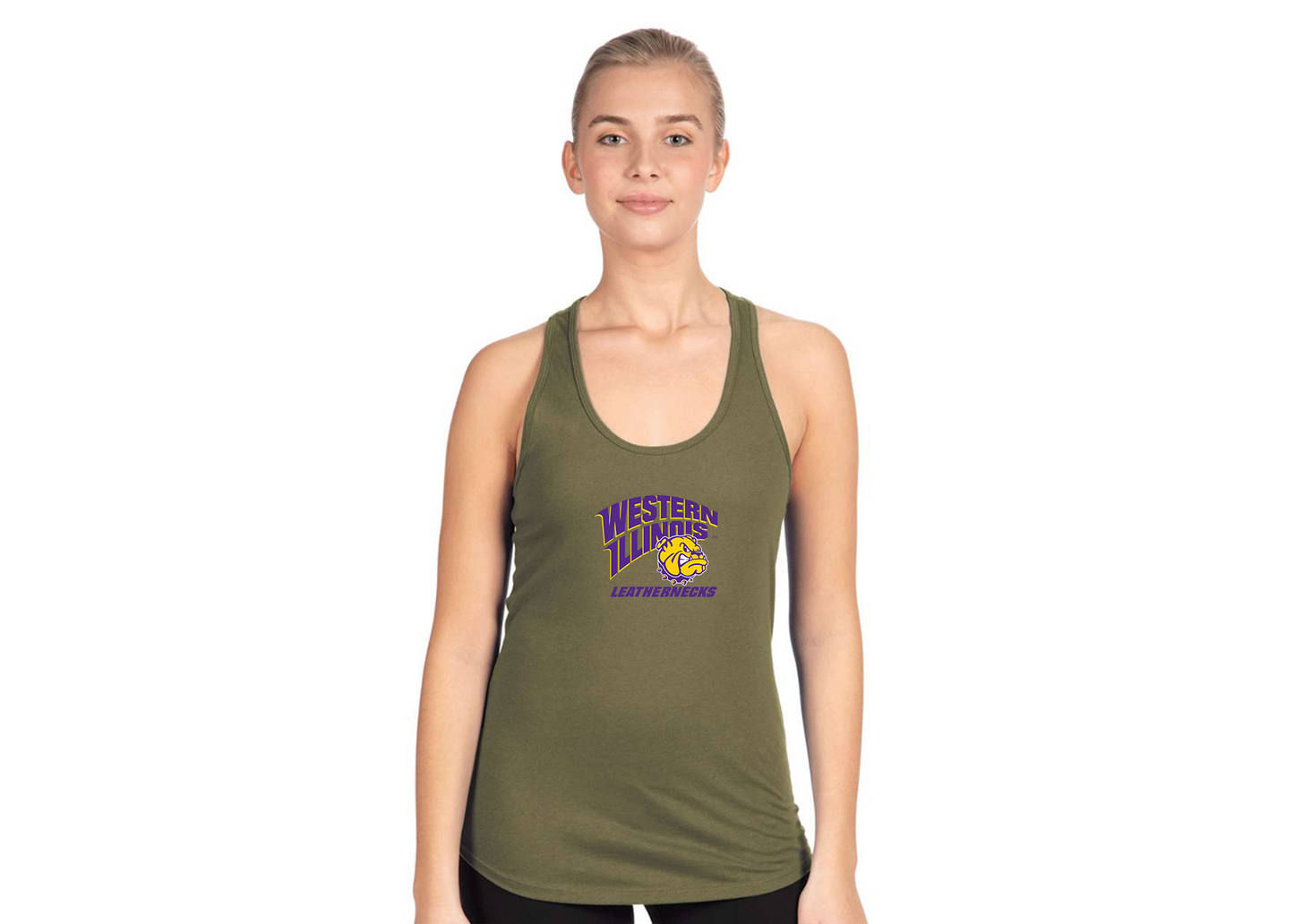 Women's Western Illinois Leathernecks Next Level Ideal Racerback Tank