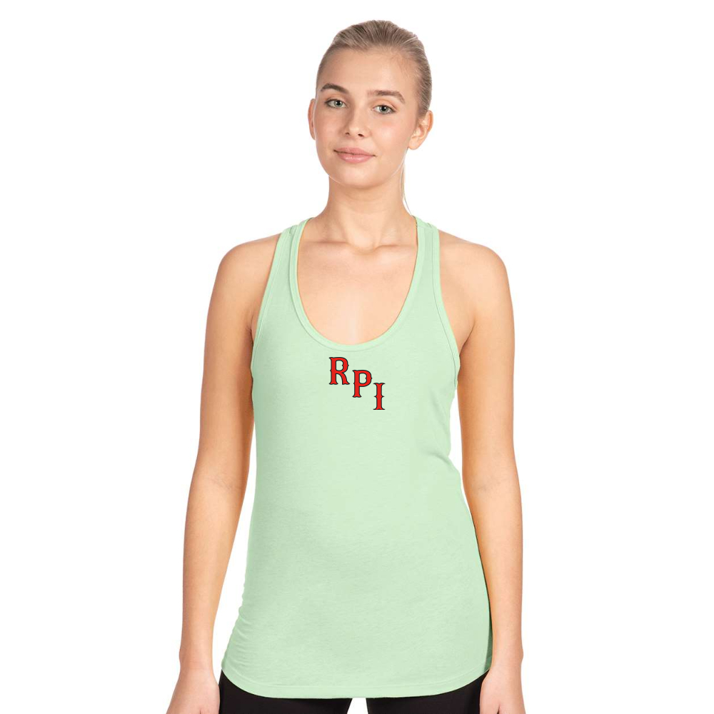 Women's RPI Engineers Logo Next Level Ideal Racerback Tank