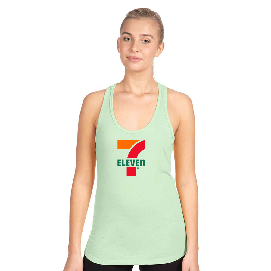 Women's 7 Eleven Logo Next Level Ideal Racerback Tank