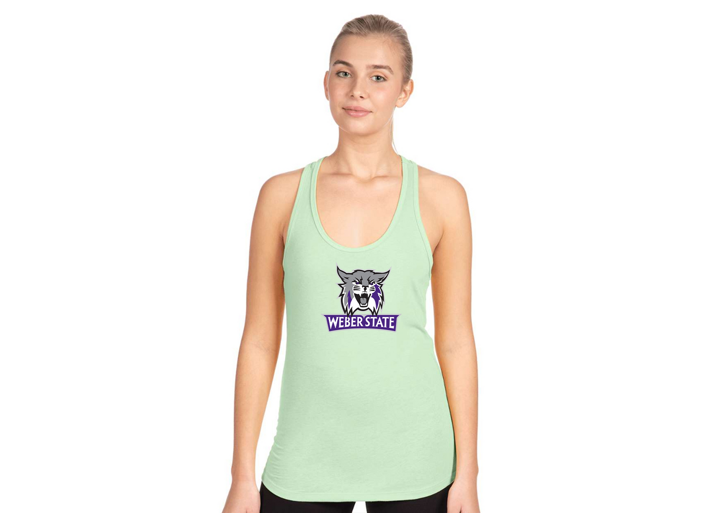 Women's Weber State Wildcats Next Level Ideal Racerback Tank