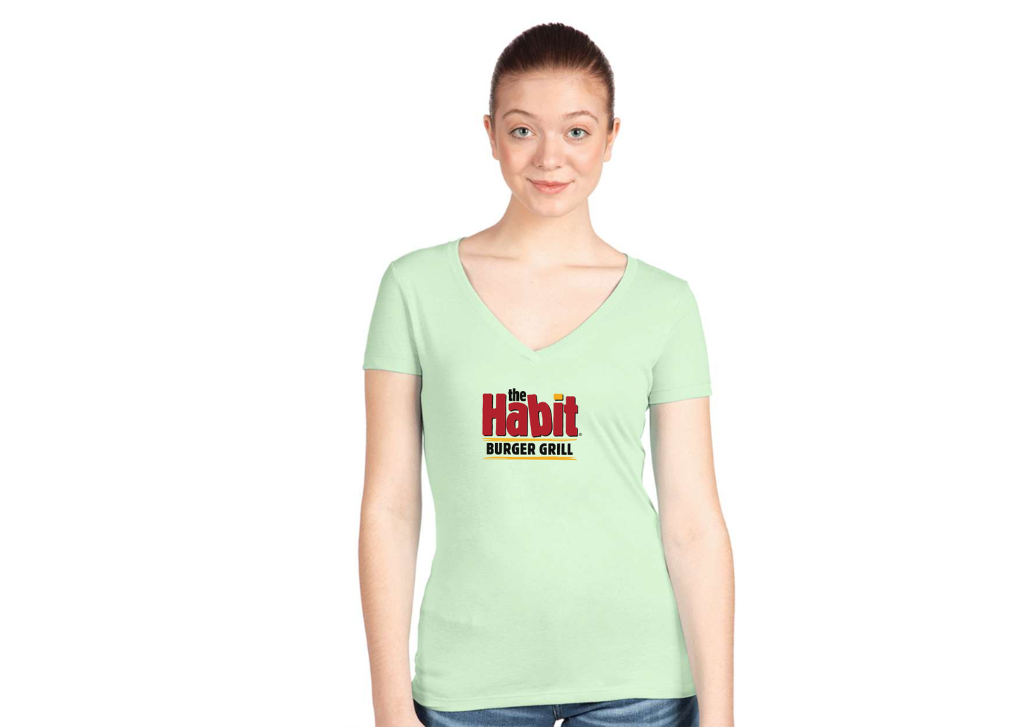 Women's The Habit Burger Grill Next Level V-Neck T-Shirt