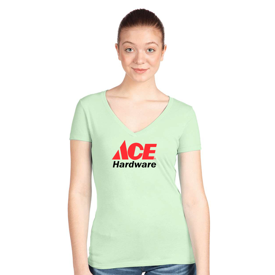 Women's ACE Hardware Logo  Next Level V-Neck T-Shirt