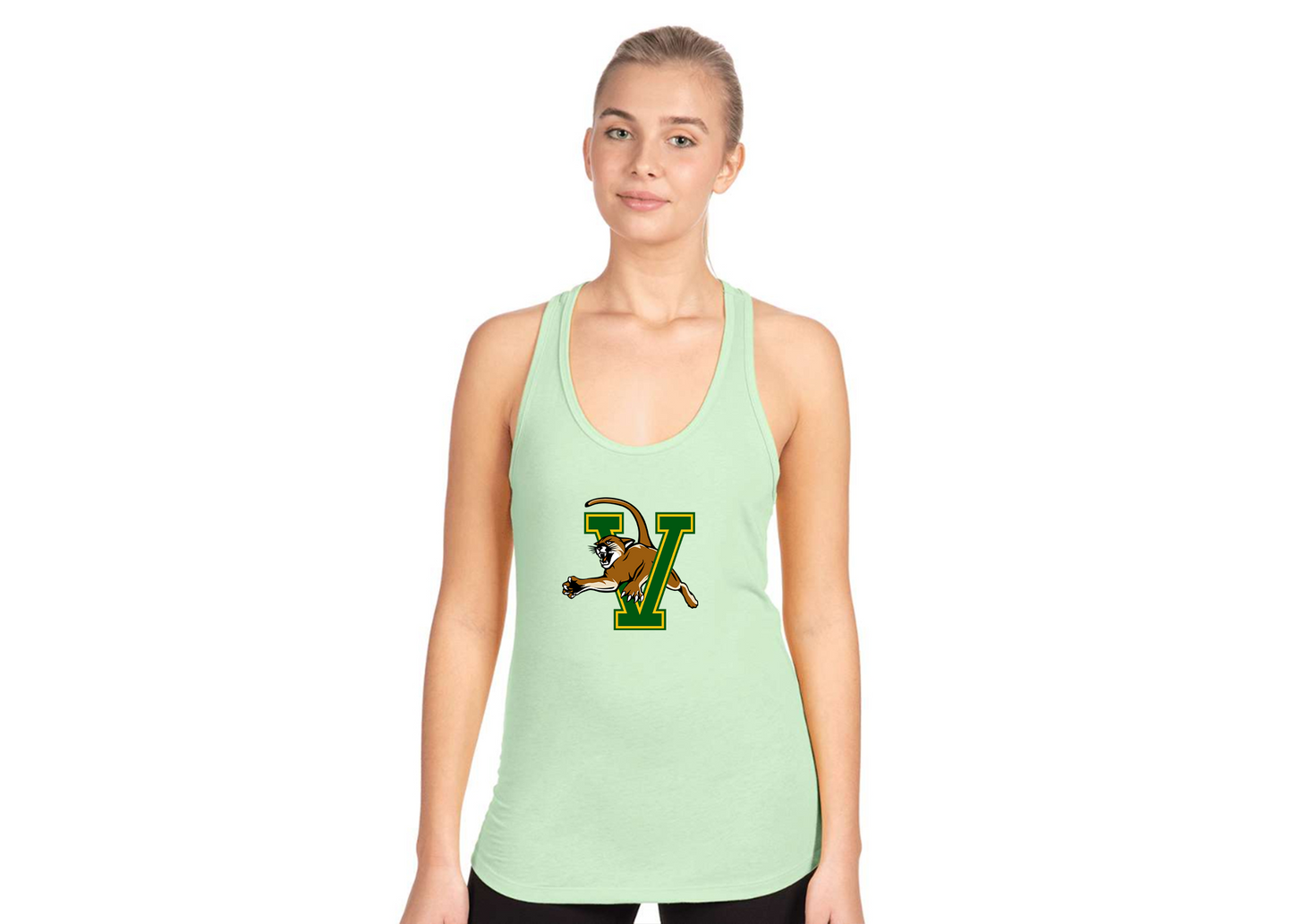 Women's Vermont Catamounts Next Level Ideal Racerback Tank