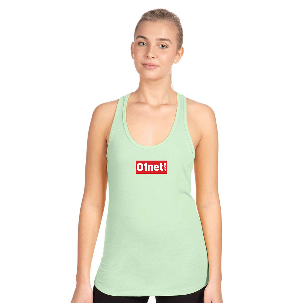 Women's 01net Logo Next Level Ideal Racerback Tank