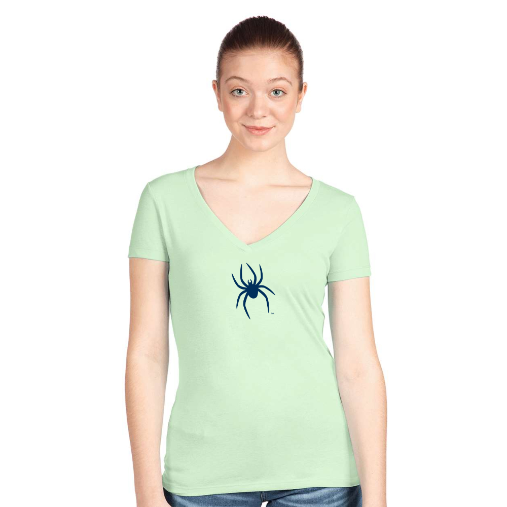 Women's Richmond Spiders Logo  Next Level V-Neck T-Shirt