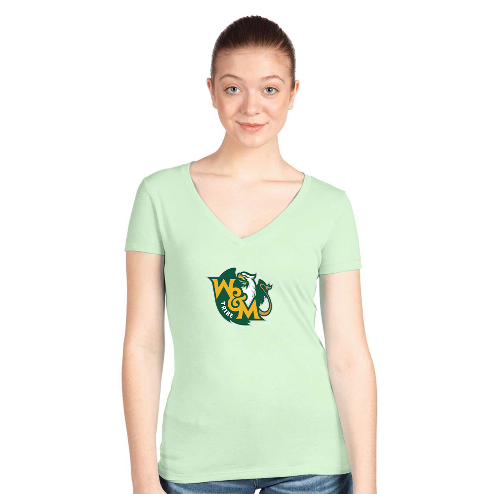 Women's William and Mary Tribe Next Level V-Neck T-Shirt