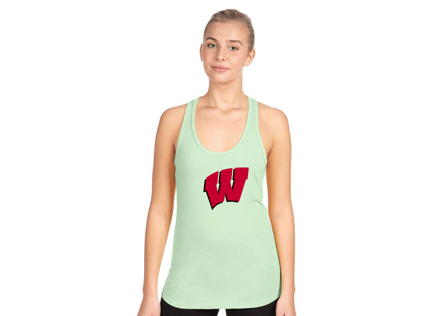 Women's Wisconsin Badgers Next Level Ideal Racerback Tank