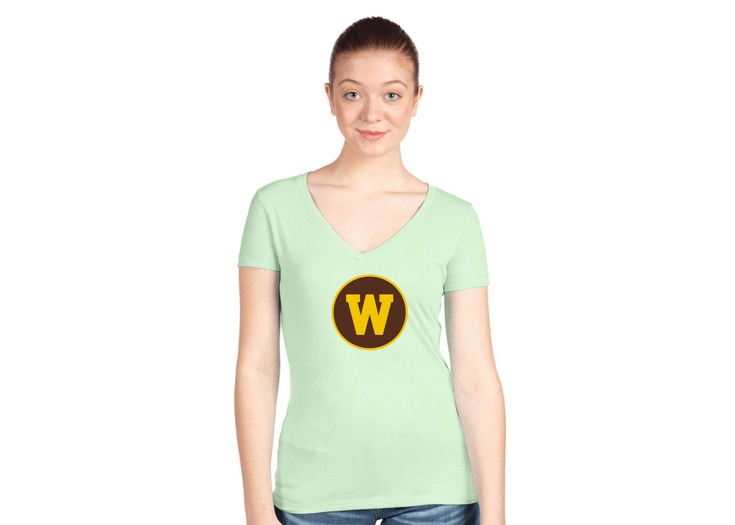 Women's Western Michigan Broncos Next Level V-Neck T-Shirt