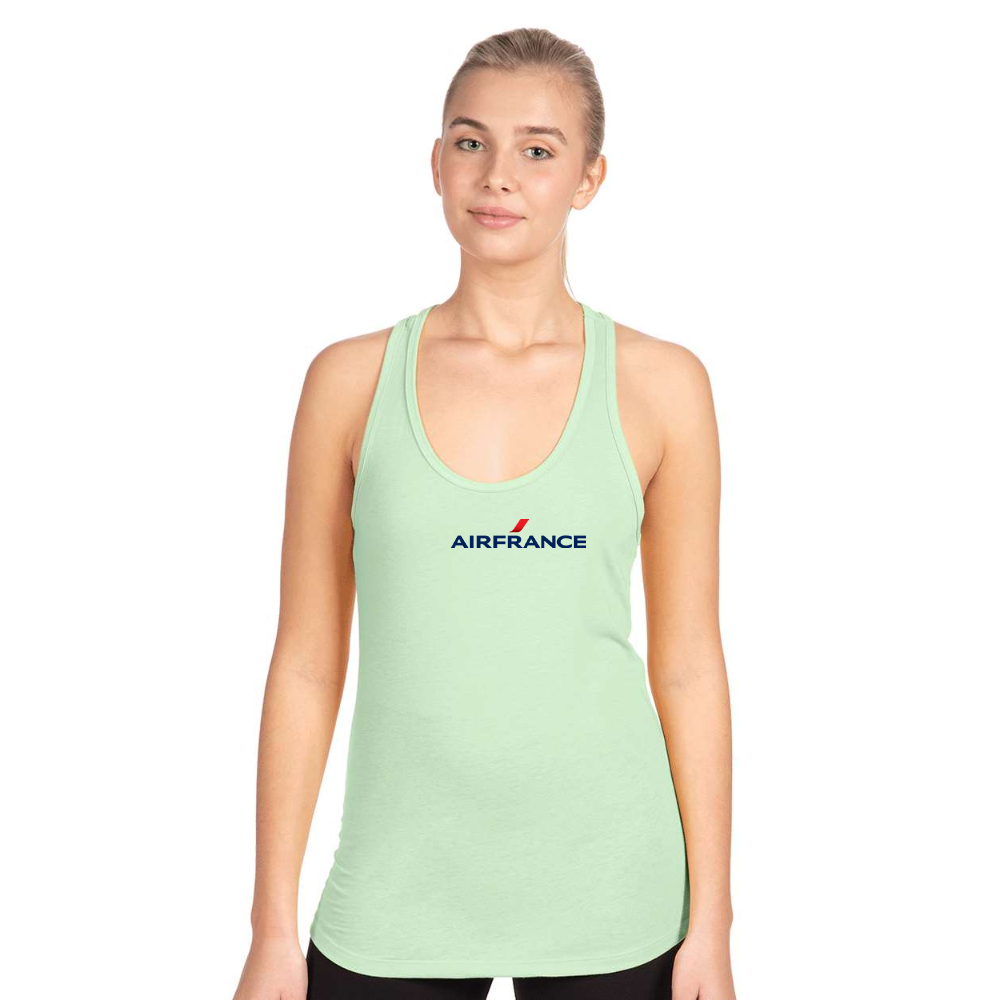 Women's Air France Logo Next Level Ideal Racerback Tank