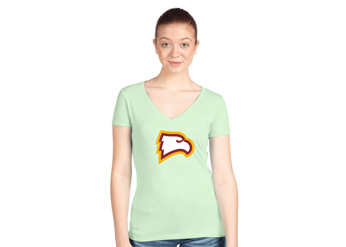 Women's Winthrop Eagles Next Level V-Neck T-Shirt