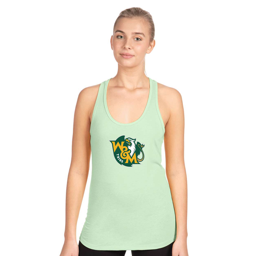 Women's William and Mary Tribe Next Level Ideal Racerback Tank