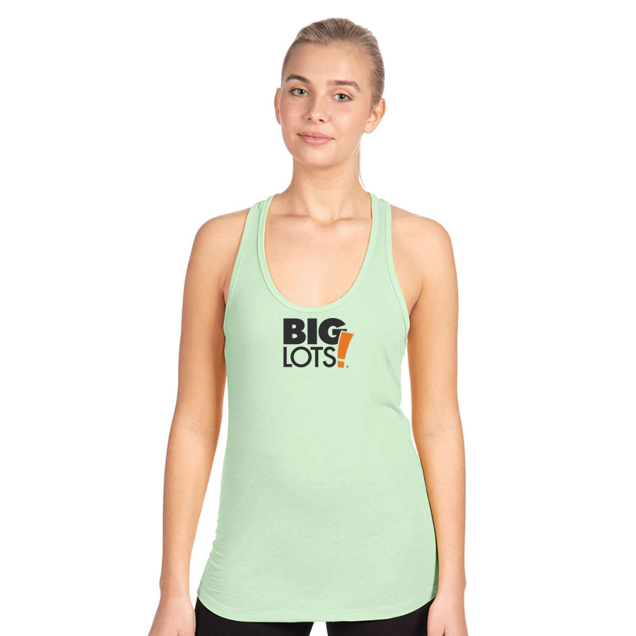 Women's Big Lots Logo Next Level Ideal Racerback Tank