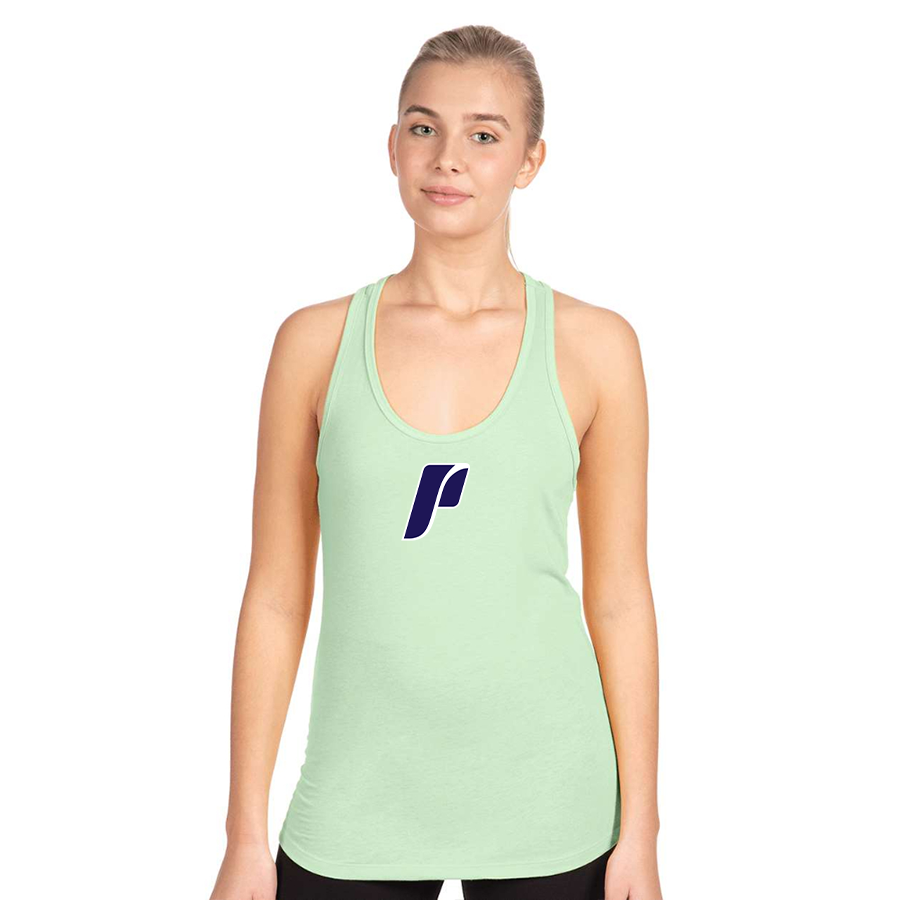 Women's Portland Pilots Logo Next Level Ideal Racerback Tank