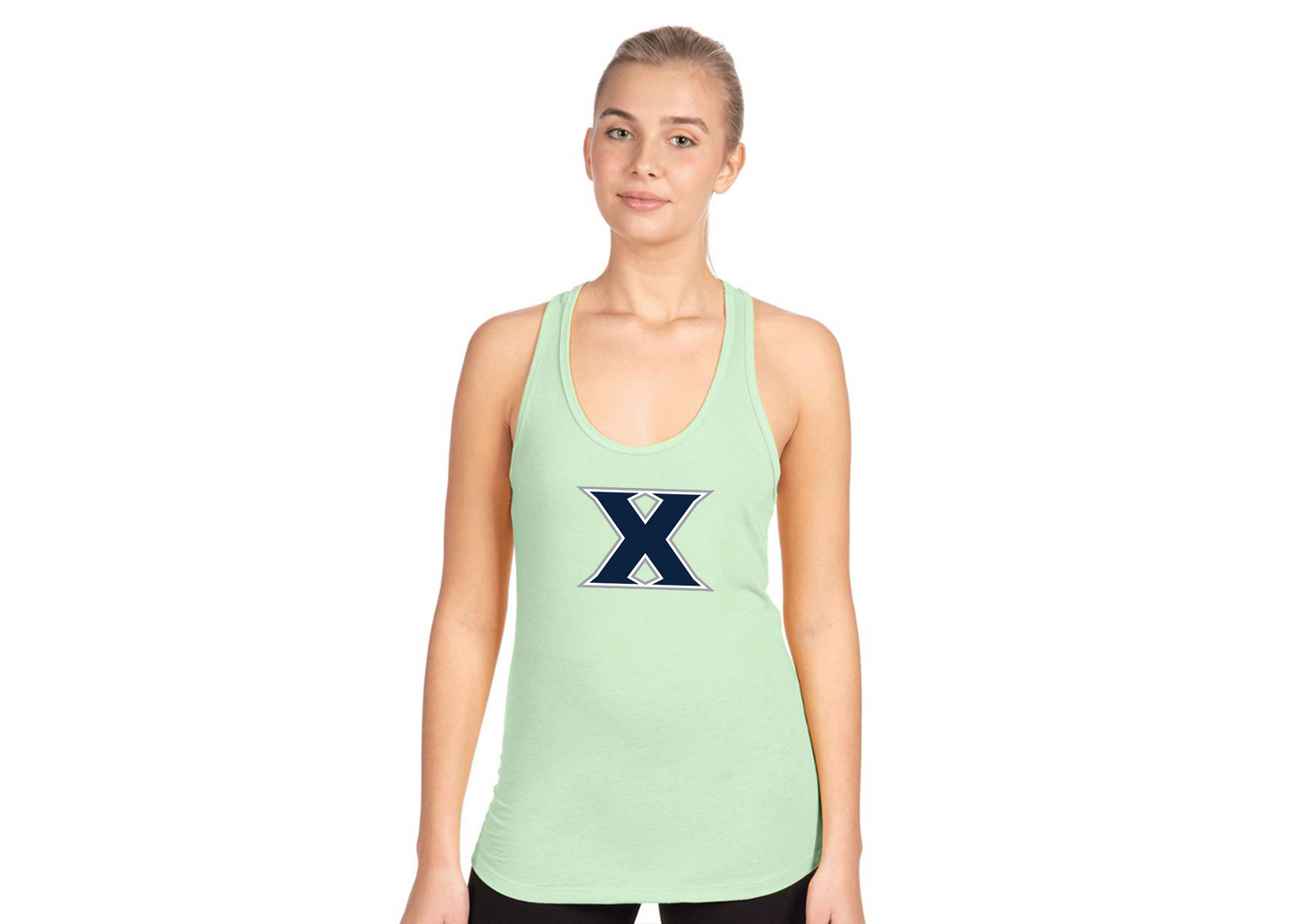 Women's Xavier Musketeers Next Level Ideal Racerback Tank