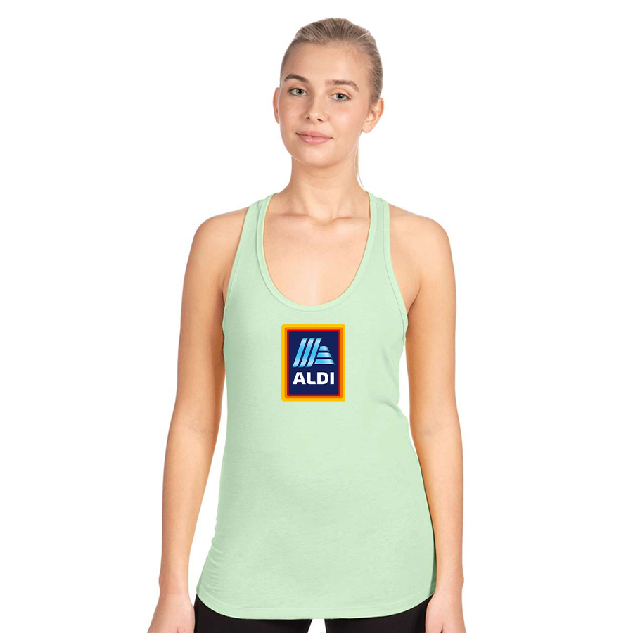 Women's Aldi Logo Next Level Ideal Racerback Tank