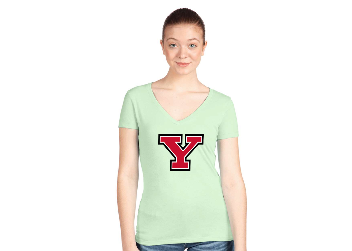 Women's Youngstown State Penguins Next Level V-Neck T-Shirt