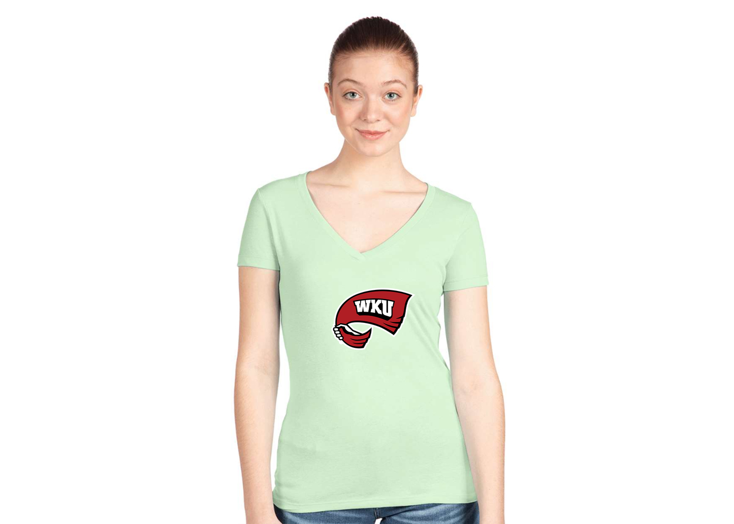 Women's Western Kentucky Hilltoppers Next Level V-Neck T-Shirt