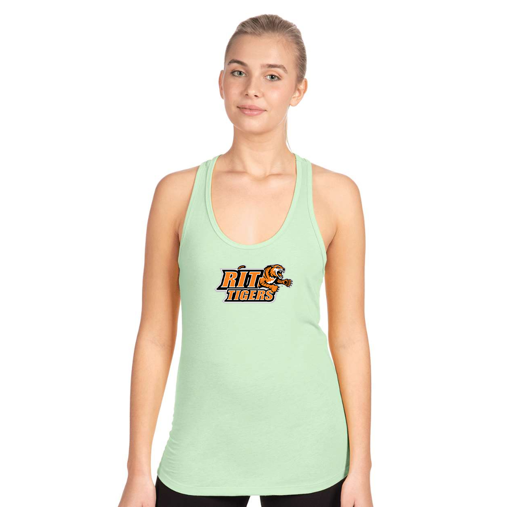Women's RIT Tigers Logo Next Level Ideal Racerback Tank