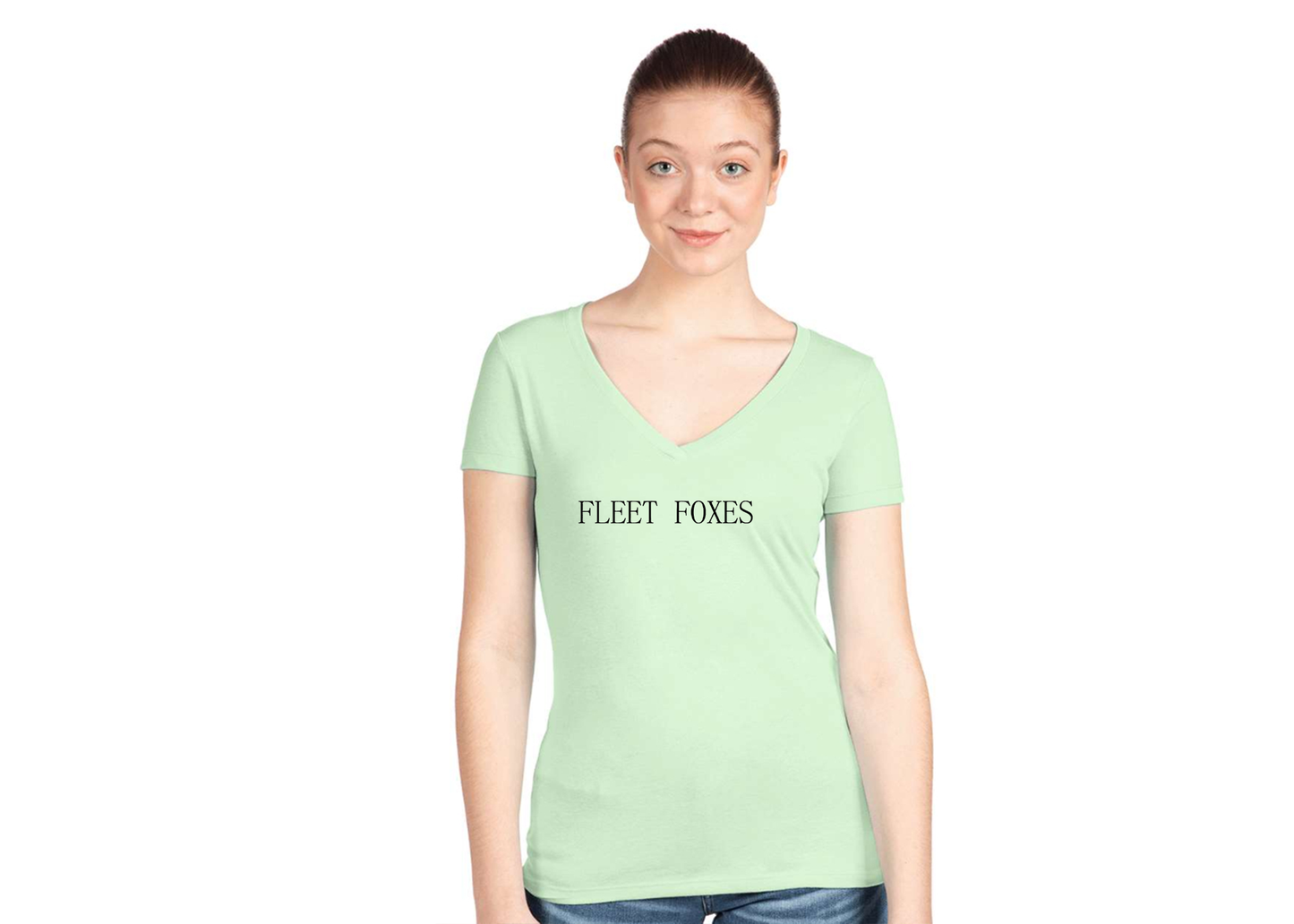Women's Fleet Foxes Logo  Next Level V-Neck T-Shirt