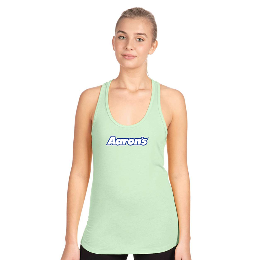 Women's Aaron_s Logo Next Level Ideal Racerback Tank
