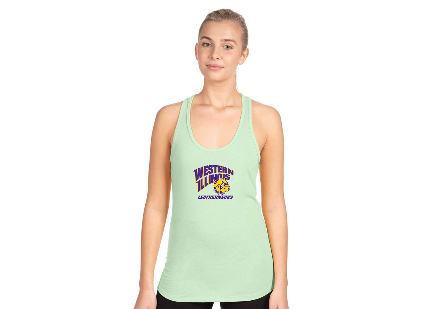 Women's Western Illinois Leathernecks Next Level Ideal Racerback Tank