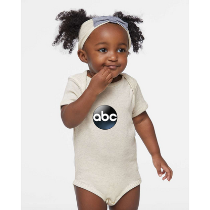 Abc Logo  Rabbit Skins Infant Baby Rib Bodysuit