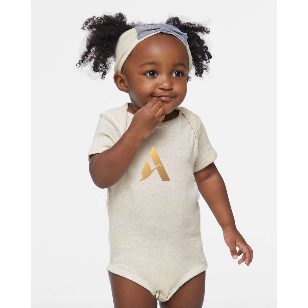 Accor Golden Logo Rabbit Skins Infant Baby Rib Bodysuit