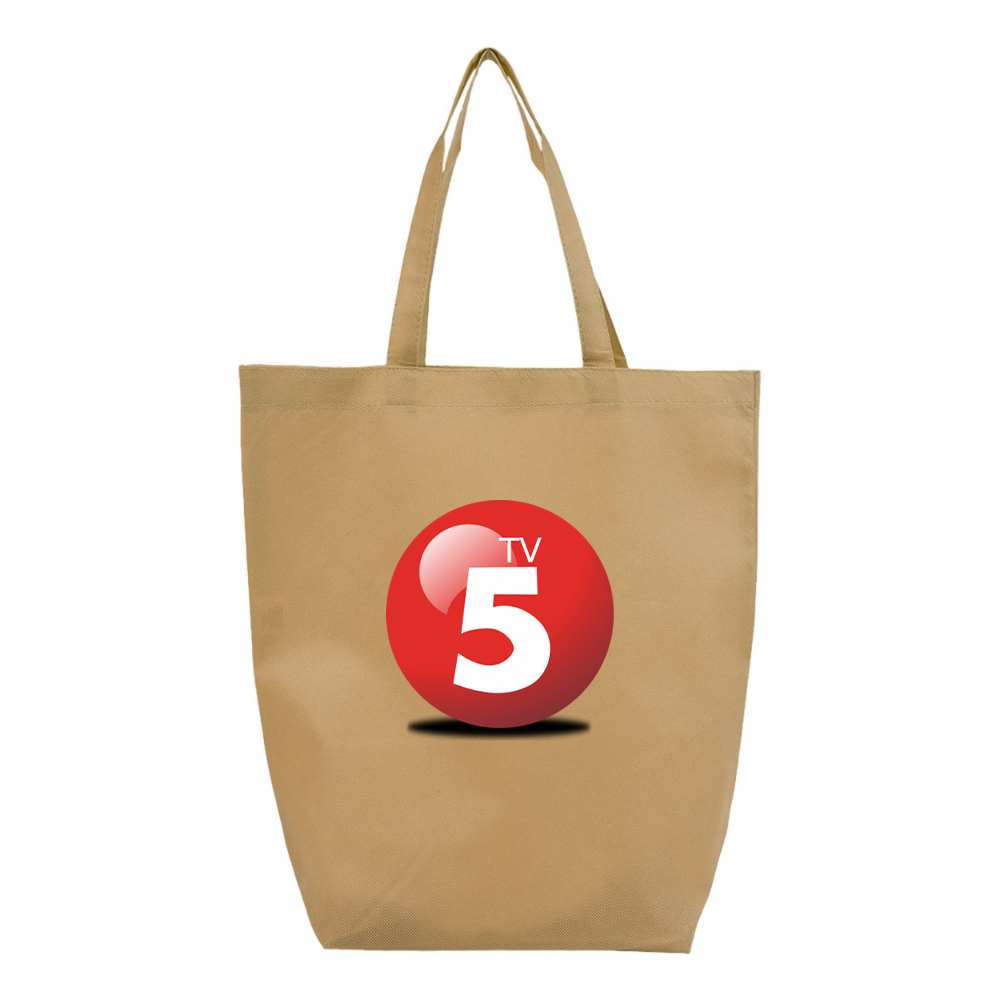 ABC TV5 Logo Q-Tees Non-Woven Gusset Bottom Tote