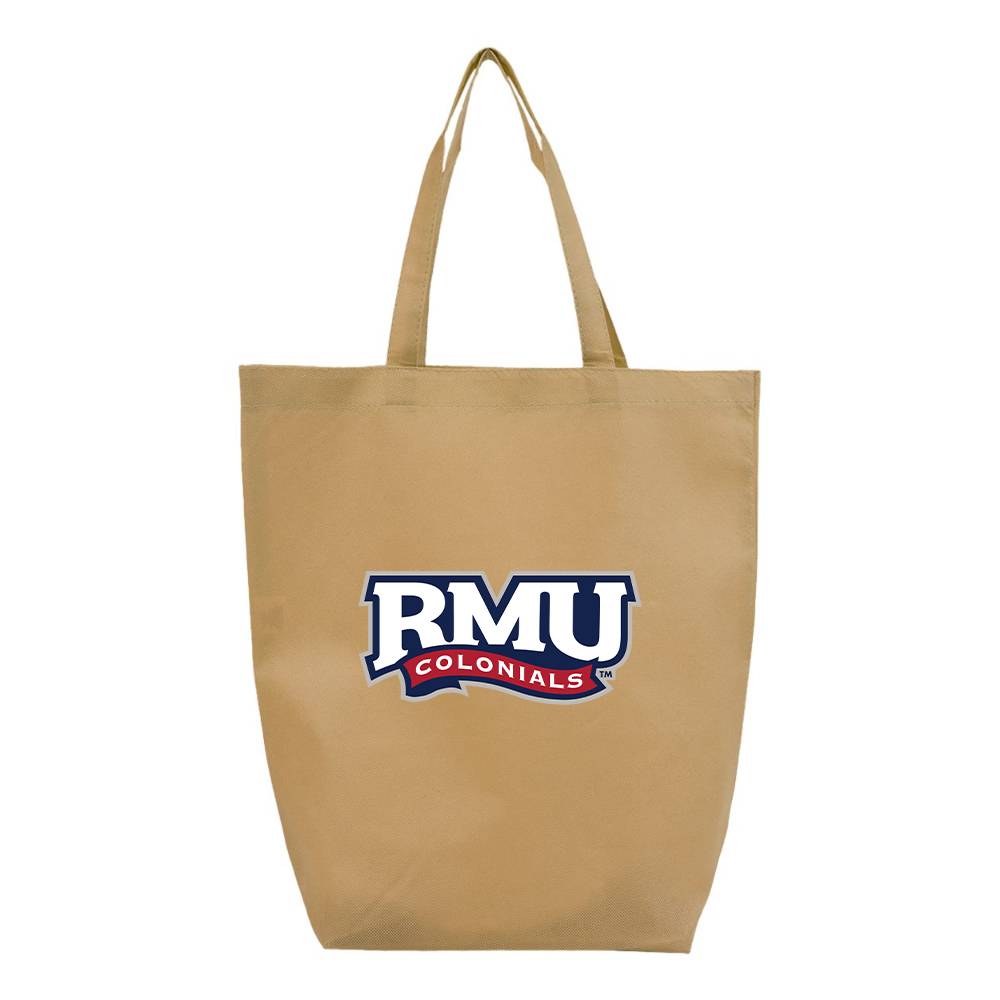 Robert Morris Colonials Logo Q-Tees Non-Woven Gusset Bottom Tote