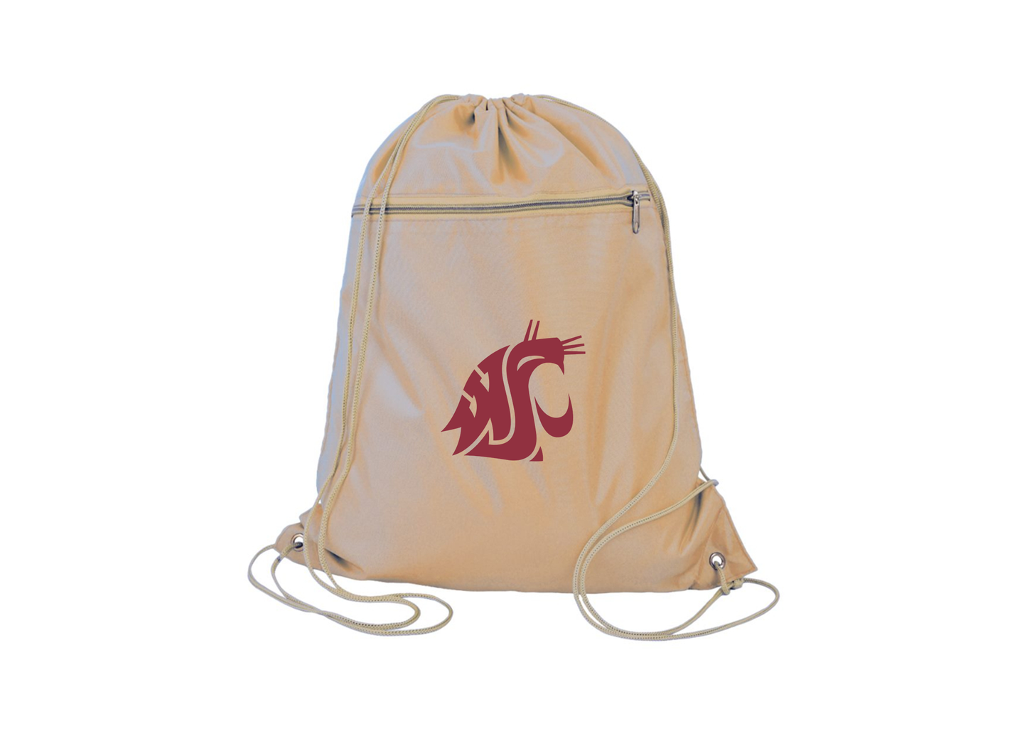 Washington State Cougars Q-Tees - Polyester Cinchpack
