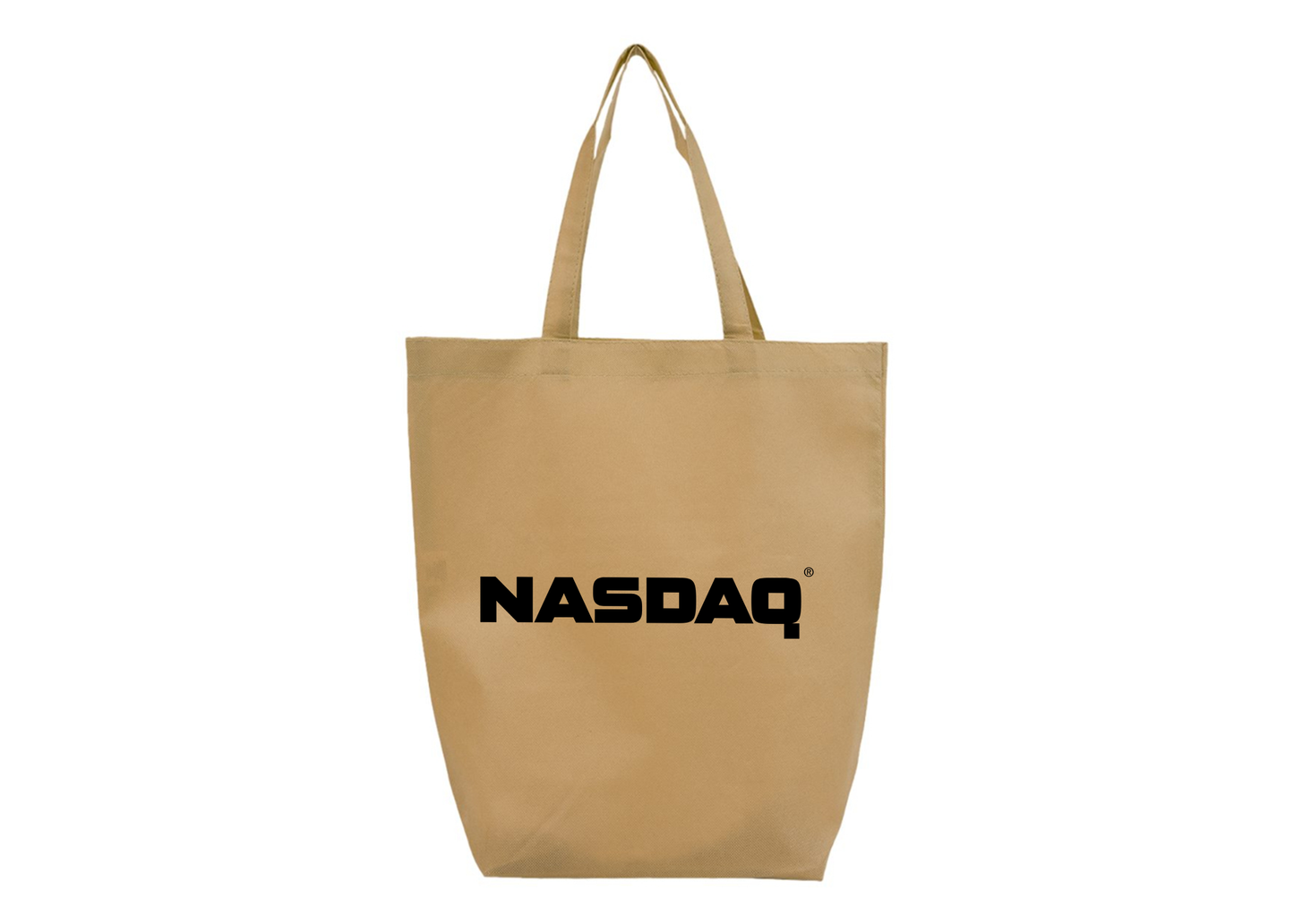 Nasdaq Logo Q-Tees Non-Woven Gusset Bottom Tote